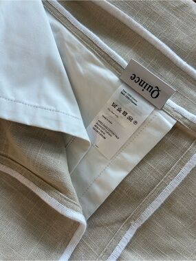 Quince 48x108 blackout piped edge curtain